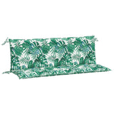 Vidaxl Garden bench cushions 2 st 150x50x7 cm Oxford fabric leaf pattern