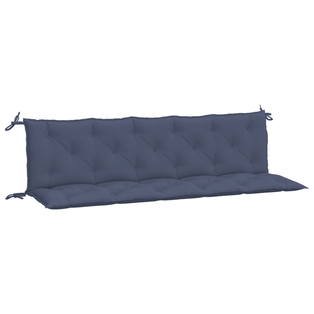 Vidaxl Garden Bench Cushions 2 St 180x50x7 cm tessuto oxford blu marino marino