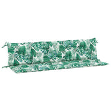 Vidaxx Gartenbankauflagen 2 Stück Blattmuster 200x50x7 cm Oxford-Stoff