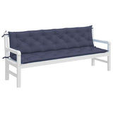 Vidaxx Gartenbankauflagen 2 Stück 200x50x7 cm Oxford-Stoff Marineblau