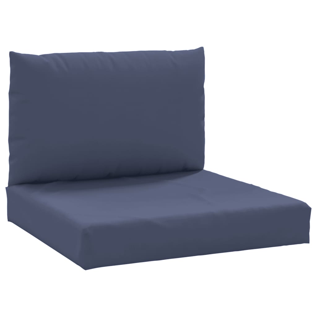 Vidaxl Pallet cushions 2 st fabric marine blue