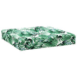 VidaXL Palettenkissen Blattmuster 60x60x9,5 cm Oxford-Stoff