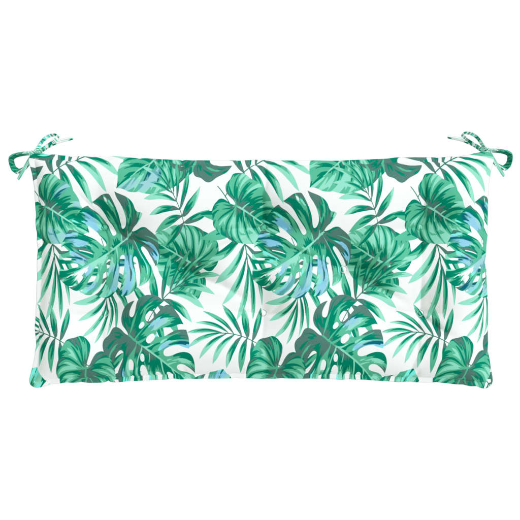 Vidaxl Garden Bench Cushion 110x50x7 cm Oxford stoffbladmønster