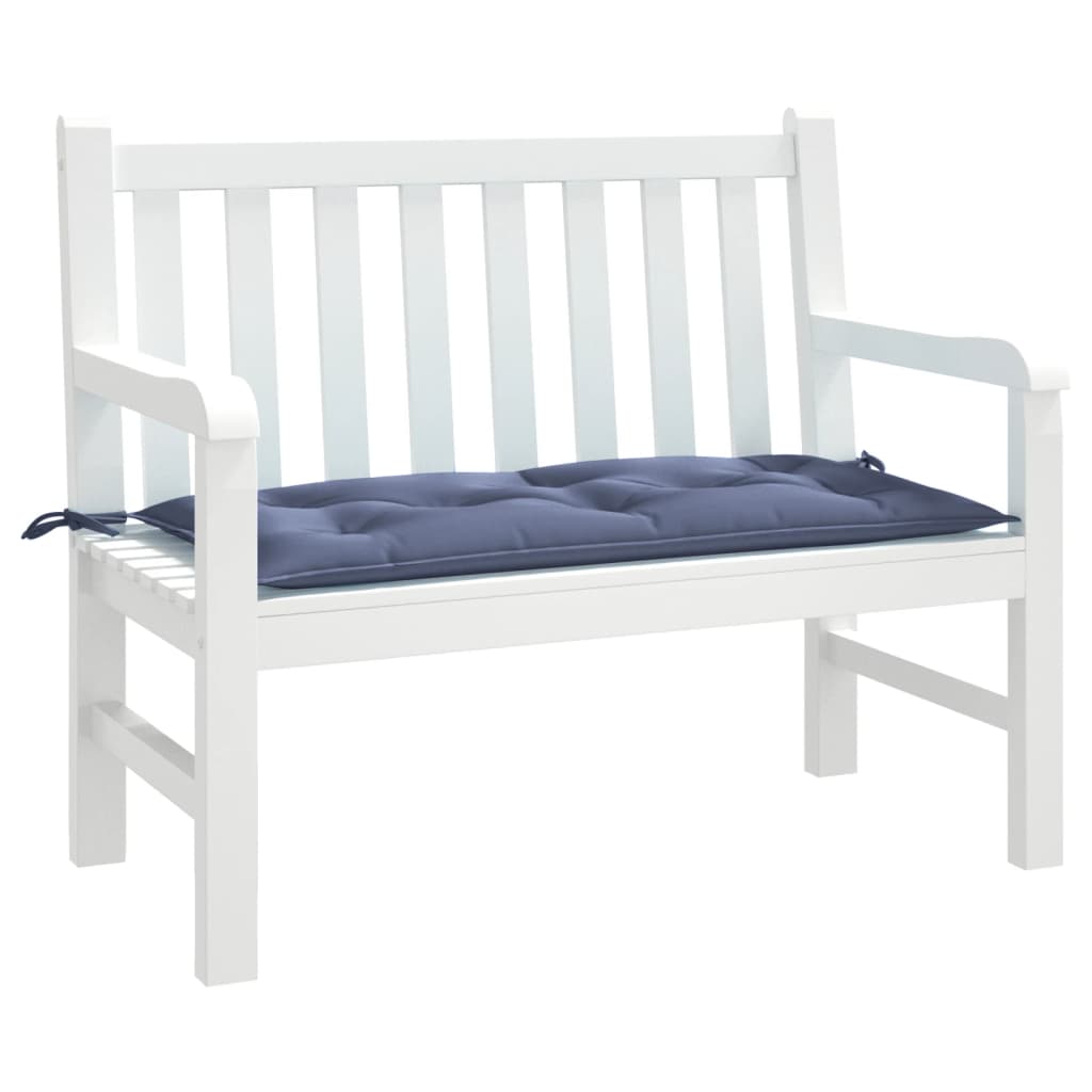 Vidaxl jardin banc coussin 110x50x7 cm oxford tissu marin bleu