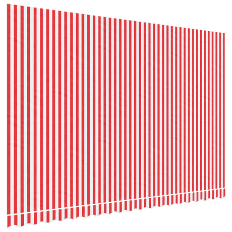 Vidaxx Ersatztuch für Markise gestreift 4,5x3 m rot-weiß