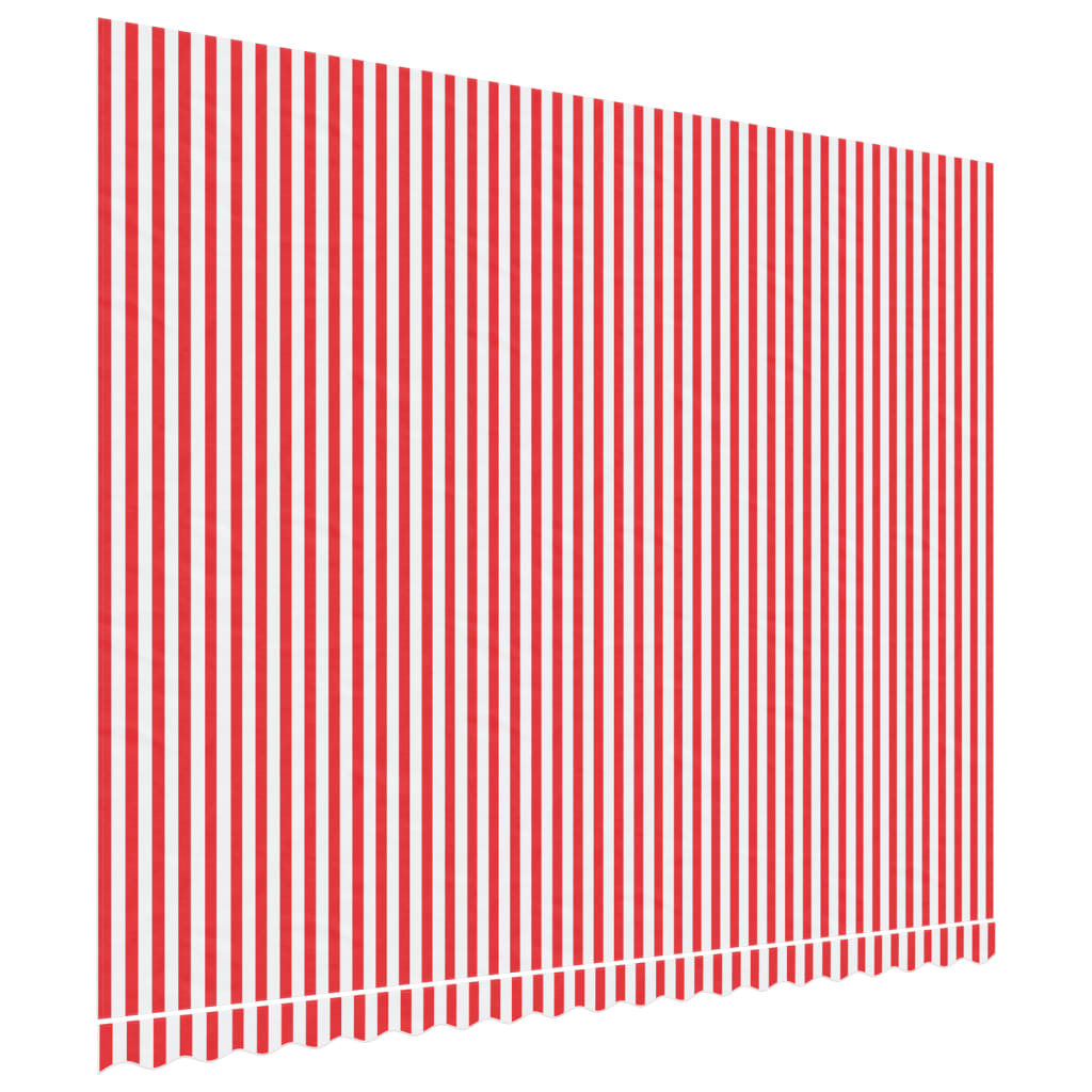 Vidaxl nadomestna krpa za Luifel Striped 4,5x3,5 m rdeča in bela