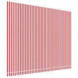 Vidaxl Ersatzstoff fir Lipifel gestreift 4.5x3.5 m rout a wäiss