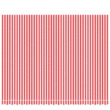 VidaXL Replacement cloth for Luifel Striped 4.5x3.5 m Red and White