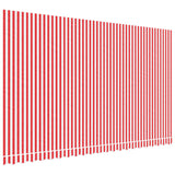 Panno sostitutivo Vidaxl per Luifel Striped 5x3 m rosso e bianco