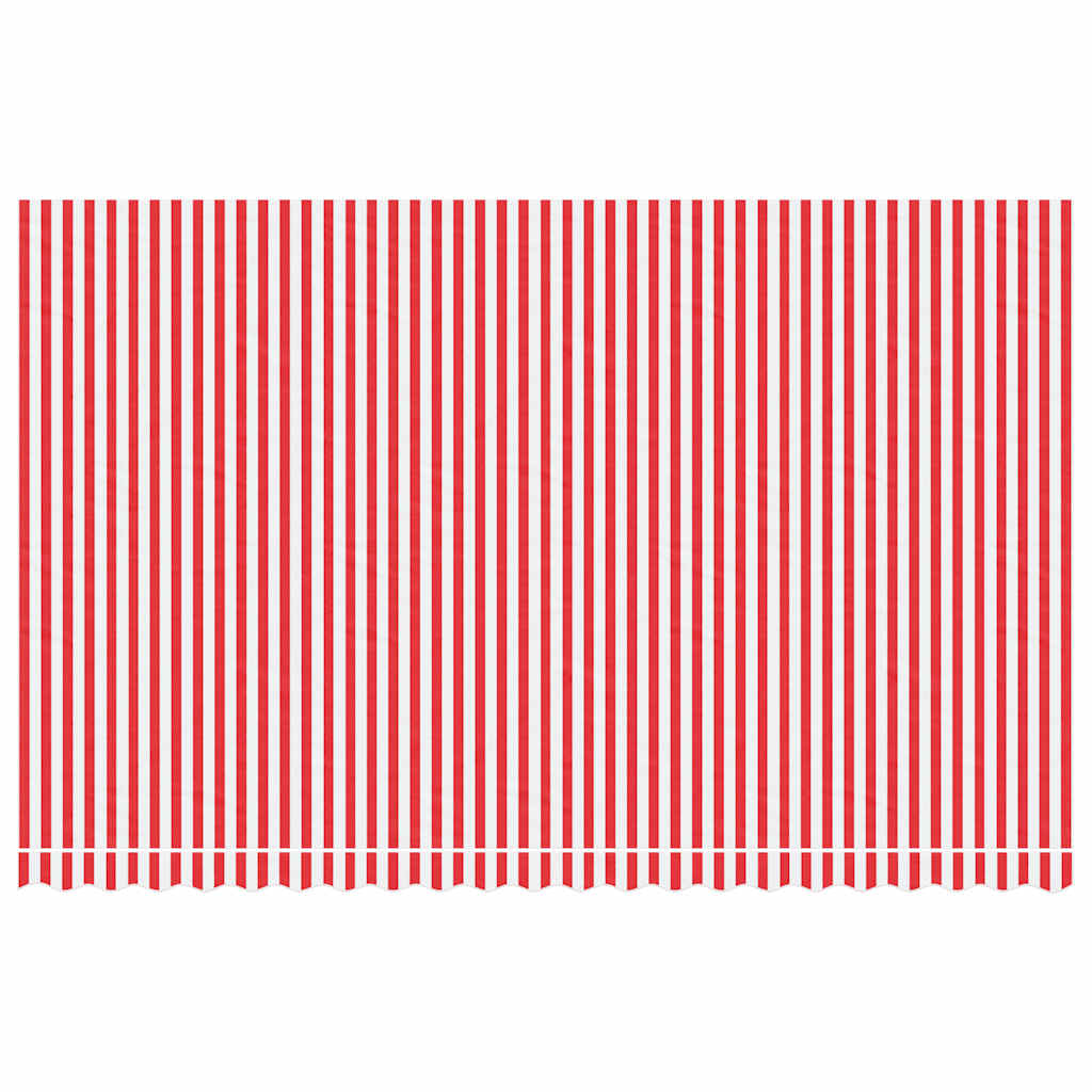 VidaXL Ersatztuch für Markise gestreift 5x3 m rot-weiß