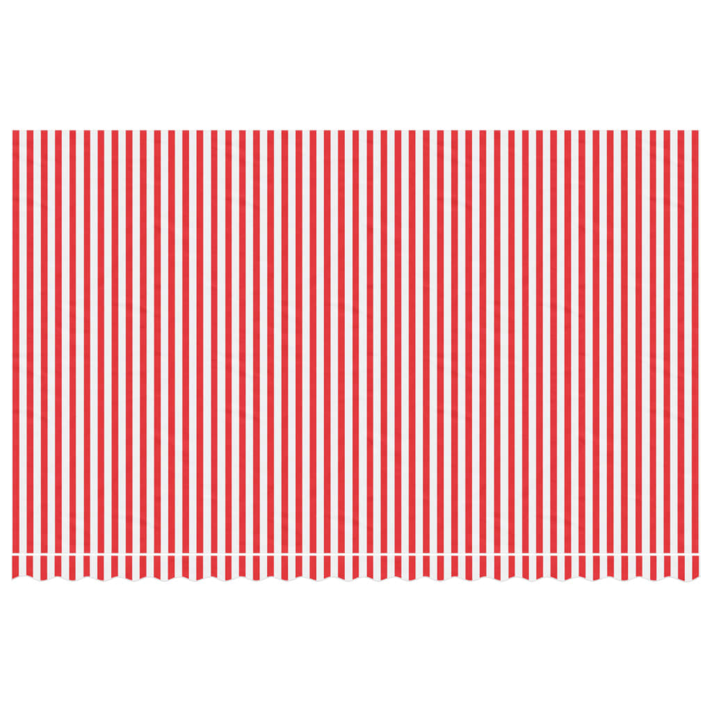 VidaXL Replacement cloth for Luifel striped 5x3 m red and white