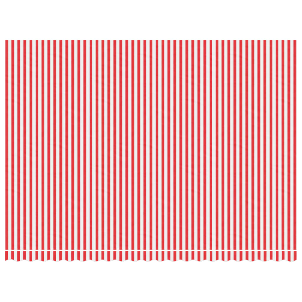 VidaXL Replacement cloth for Luifel striped 5x3.5 m red and white