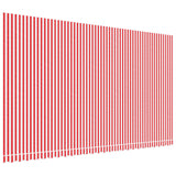 Panno sostitutivo Vidaxl per Luifel Striped 6x3,5 m rosso e bianco