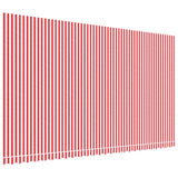 Vidaxx Ersatztuch für Markise gestreift 6x3,5 m rot-weiß