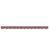 Vidaxl replacement cloth for awning skirt striped 3 m brown