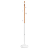 VidaXL Garderobenständer 177 cm pulverbeschichtetes Eisen weiß