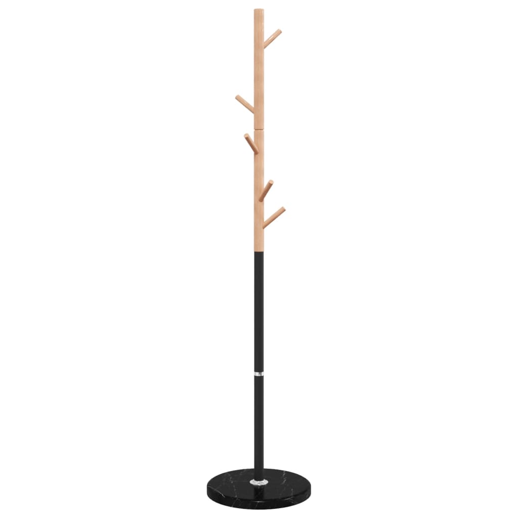 VidaXL Garderobenständer 172 cm pulverbeschichtetes Eisen schwarz