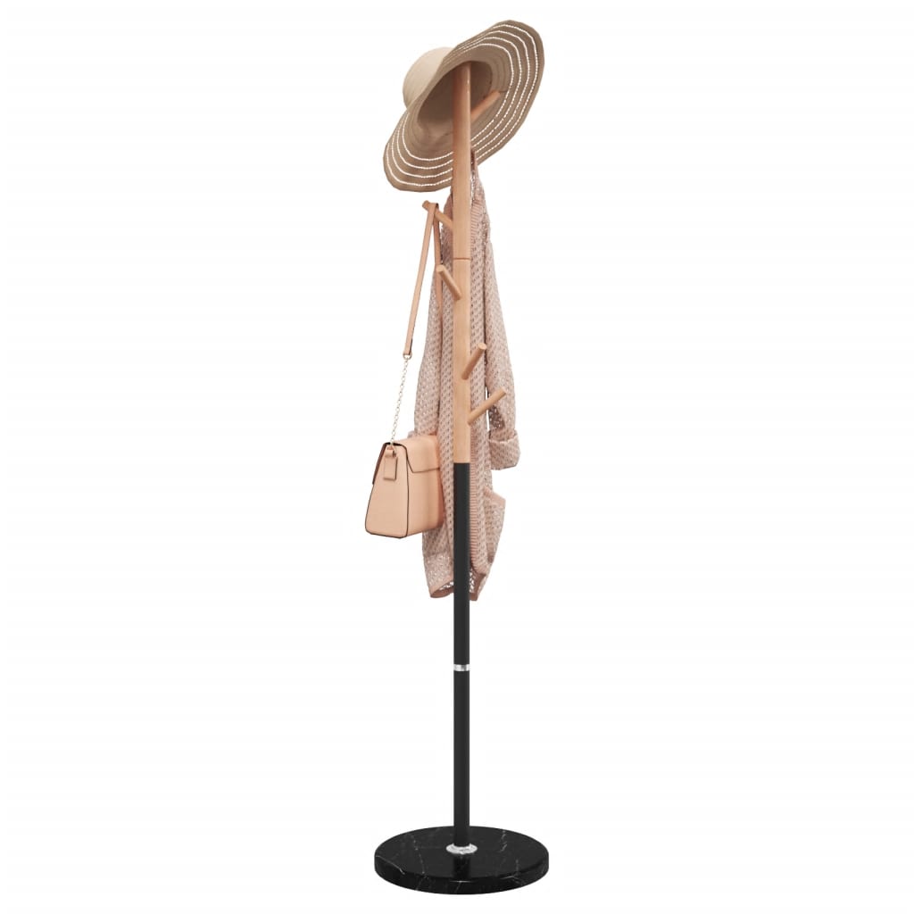 VidaXL Garderobenständer 172 cm pulverbeschichtetes Eisen schwarz