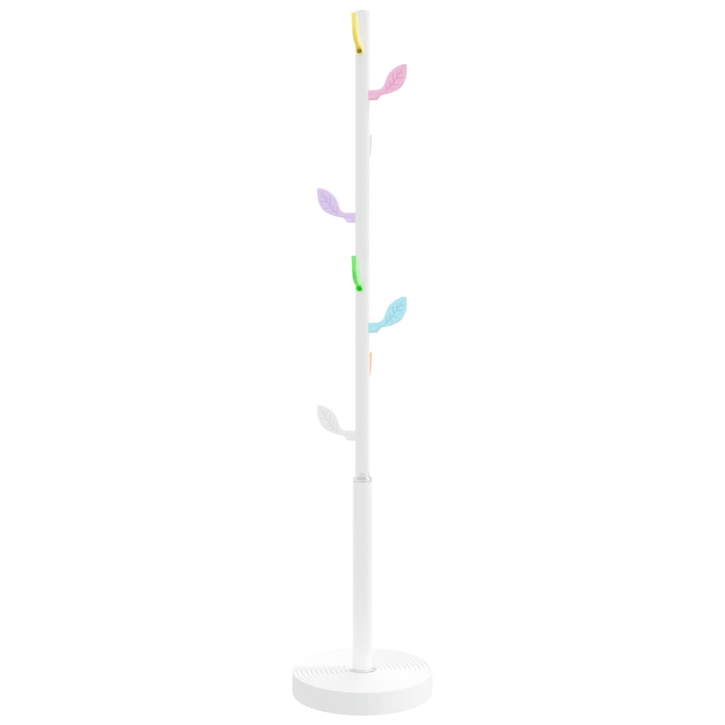 VidaXL Garderobenständer 172 cm pulverbeschichtetes Eisen weiß