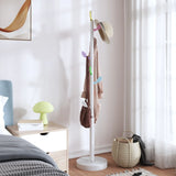 Vidaxl Coat Rack 172 cm pulverbelagd järnvit