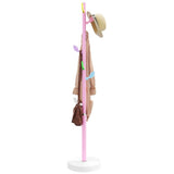 VidaXL Garderobenständer 172 cm pulverbeschichtetes Eisen rosa