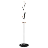 VidaXL Garderobenständer 177 cm pulverbeschichtetes Eisen schwarz