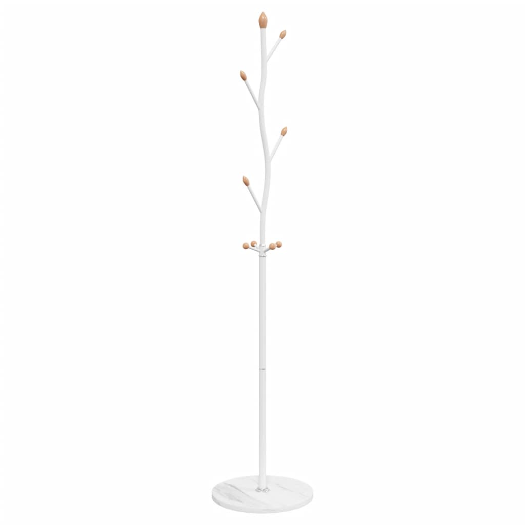 VidaXL Coat rack 177 cm powder -coated iron white