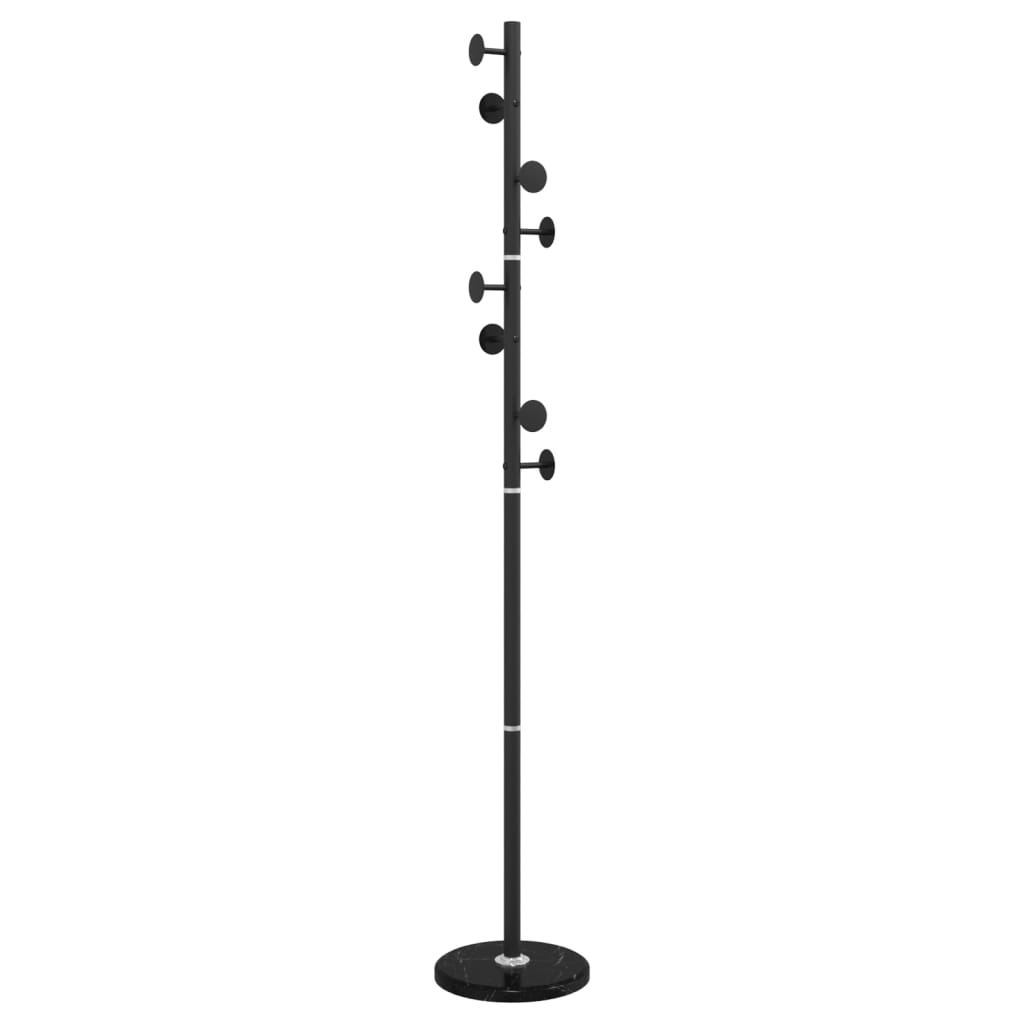 VidaXL Coat rack 176 cm powder -coated iron black