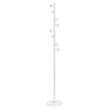 VidaXL Garderobenständer 176 cm pulverbeschichtetes Eisen weiß