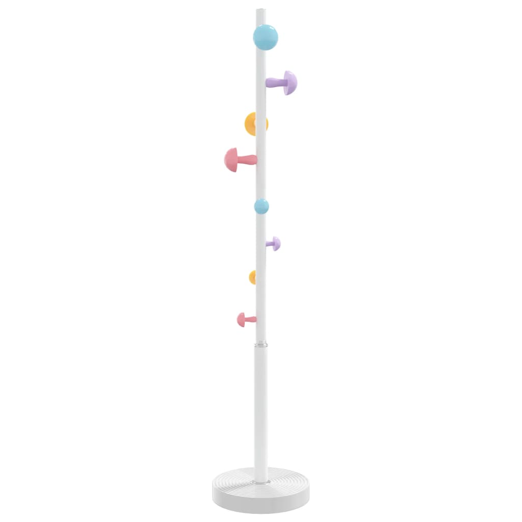 VidaXL Garderobenständer 172 cm pulverbeschichtetes Eisen weiß