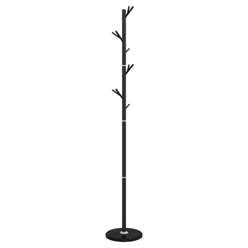 VidaXL Garderobenständer 175 cm pulverbeschichtetes Eisen schwarz