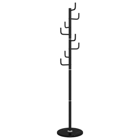 VidaXL Garderobenständer 183 cm pulverbeschichtetes Eisen schwarz