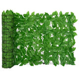 Vidaxl Balcony screen with green leaves 200x75 cm