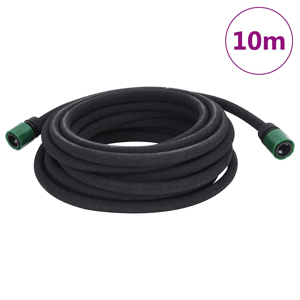 Vidaxx Tropfschlauch 0,6'' 10 m Gummi schwarz