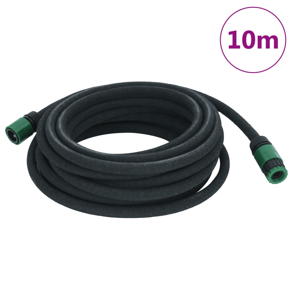 Vidaxl Drip hose 0.6 '' 10 m rubber black