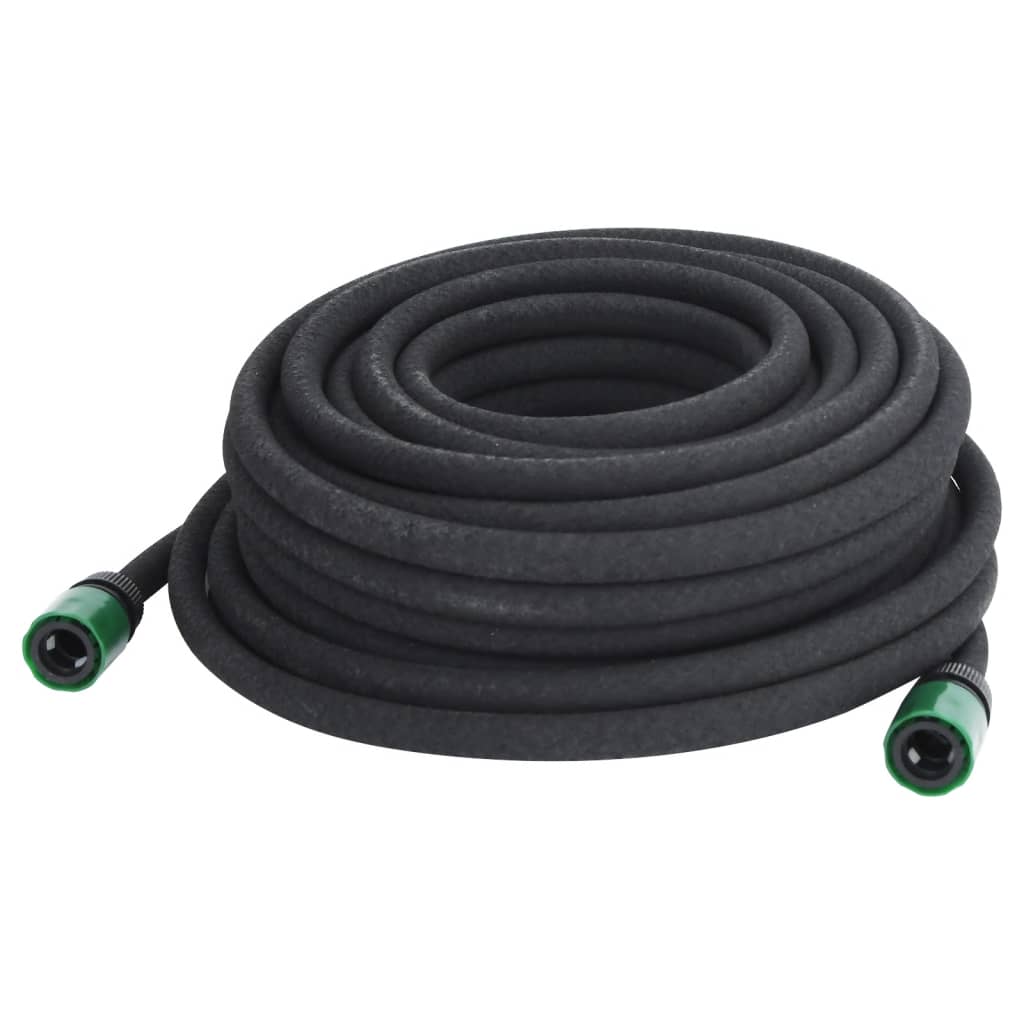 Vidaxl Drip Hose 0,6 '' 25 m Gummi schwaarz