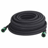 VidaXL Tropfschlauch 0,6'' 25 m Gummi schwarz