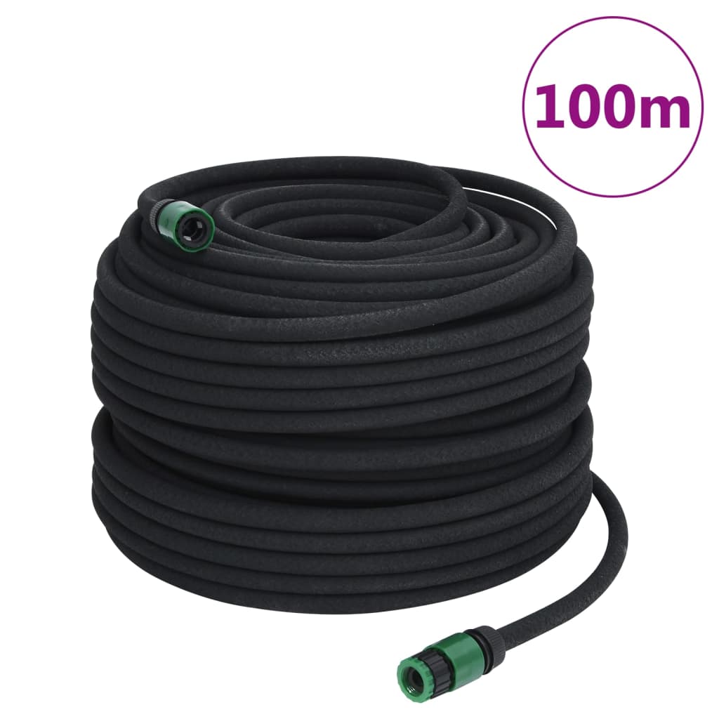 Vidaxl Drip Hase 0,6 '' 100 m gumová černá