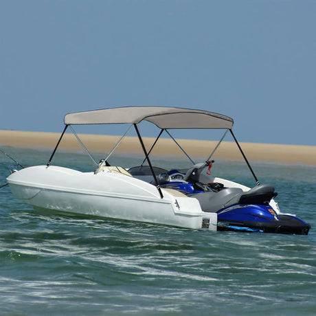 VidaXL Bimini-Top 2 Bögen 180x150x110 cm grau