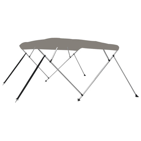 VidaXL Bimini-Top 4 Bögen 243x180x137 cm grau