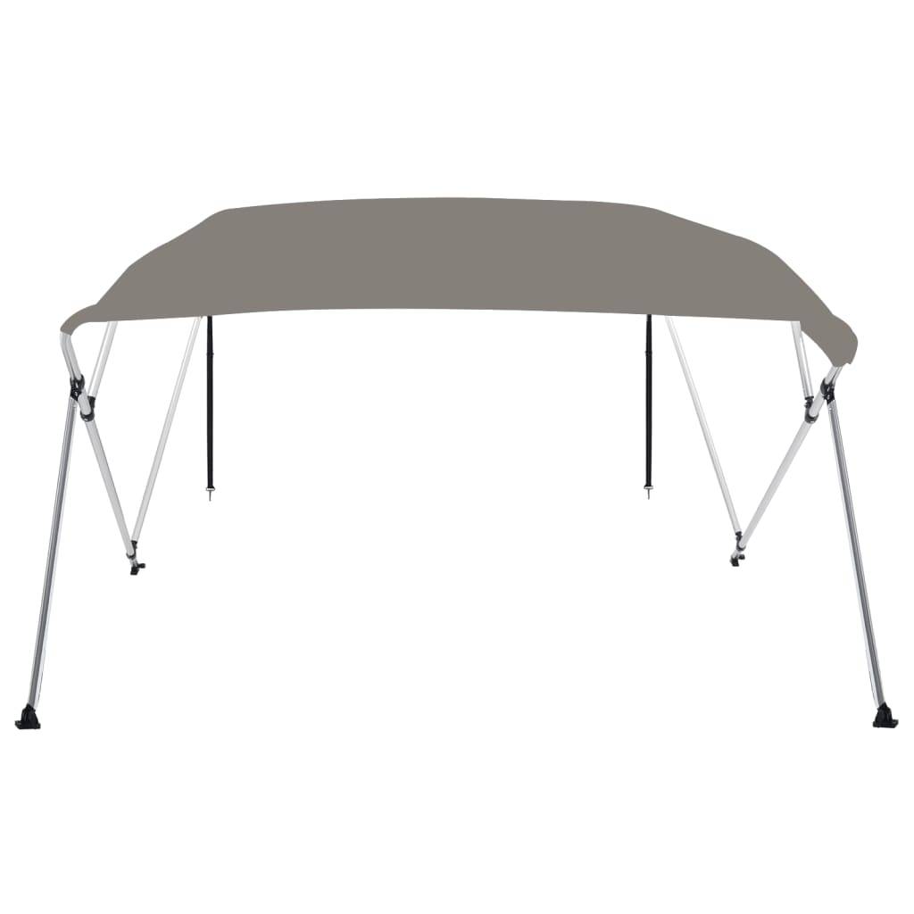 VidaXL Bimini-Top 4 Bögen 243x180x137 cm grau