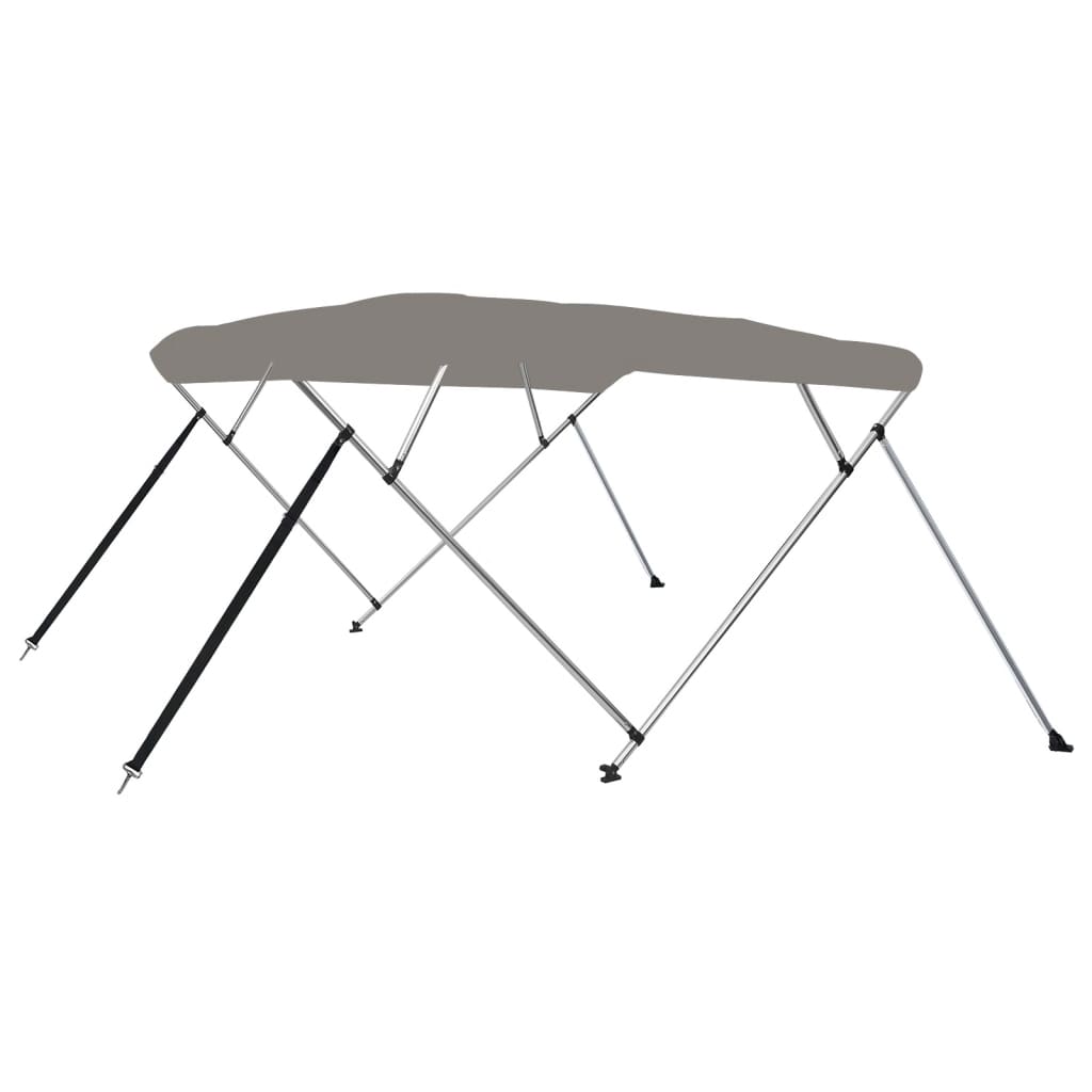 VidaXL Bimini-Top 4 Bögen 243x196x137 cm grau