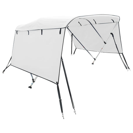VidaXL Bimini-Top 3 Bögen mit Seitenwänden 183x(185-198)x137 cm