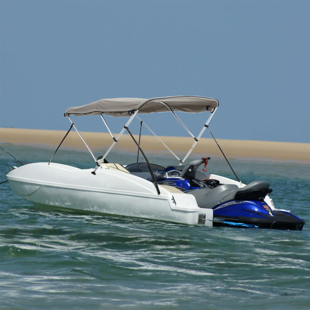 Vidaxl biminitop 3 bogen met zijwanden 183x(137-152)x137 cm