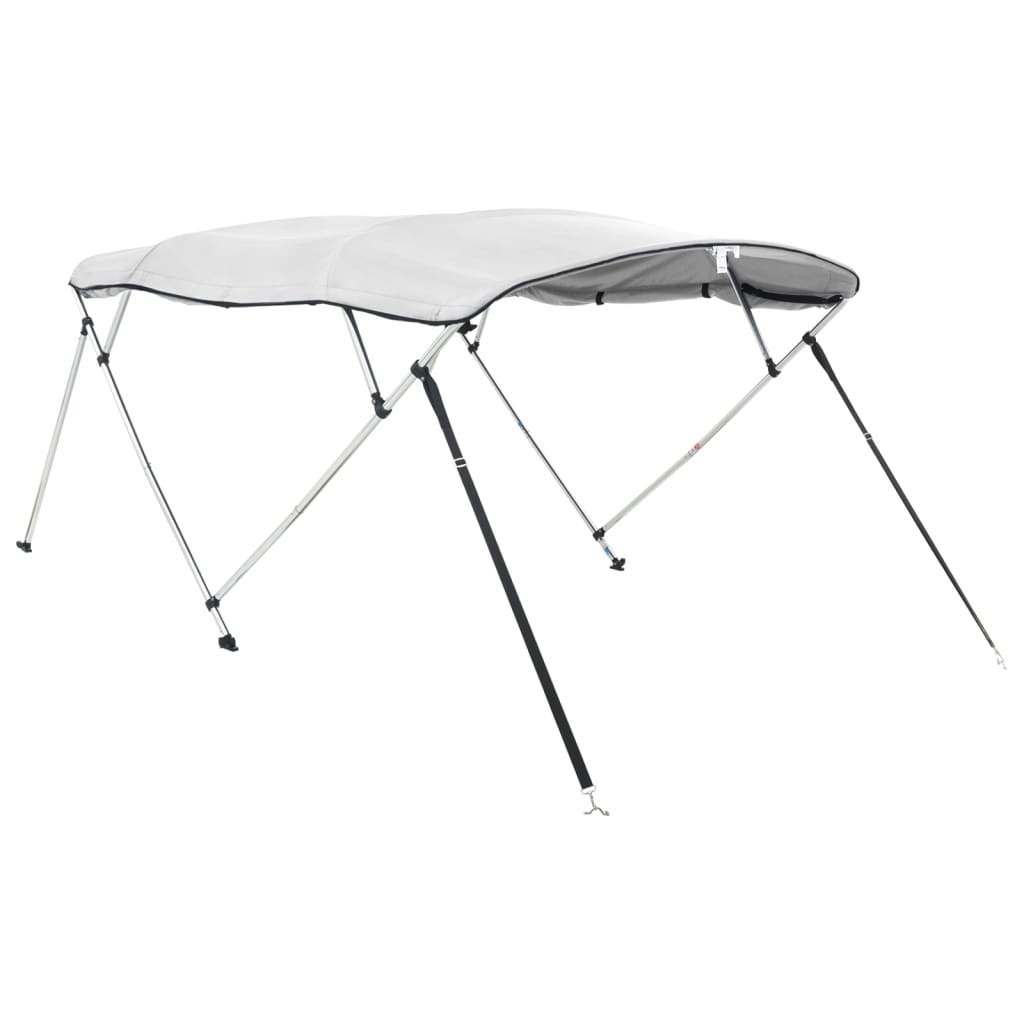 VidaXL Bimini-Top 4 Bögen mit Seitenwänden 243x(230-244)x137 cm