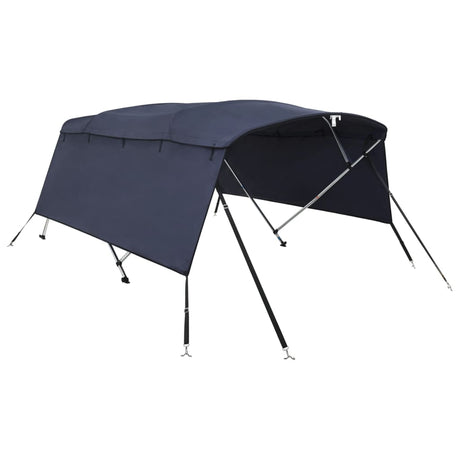 VidaXL Bimini-Top 4 Bögen mit Seitenwänden 243x(185-198)x137 cm