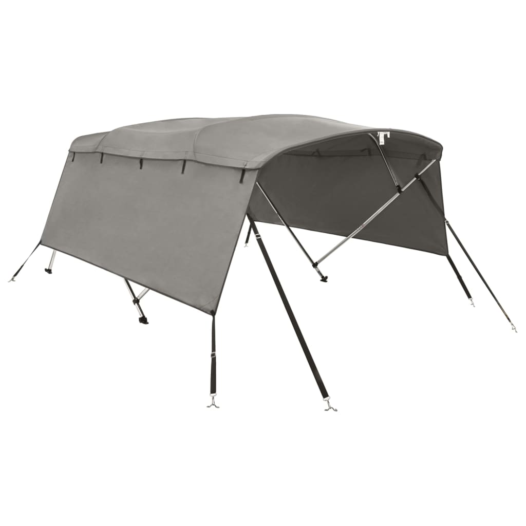 VidaXL Bimini-Top 4 Bögen mit Seitenwänden 243x(200-213)x137 cm