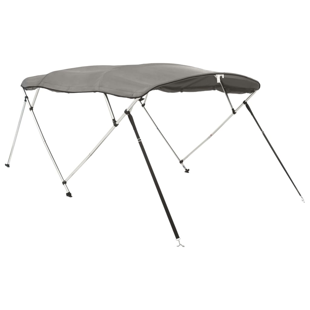 VidaXL Bimini-Top 4 Bögen mit Seitenwänden 243x(200-213)x137 cm