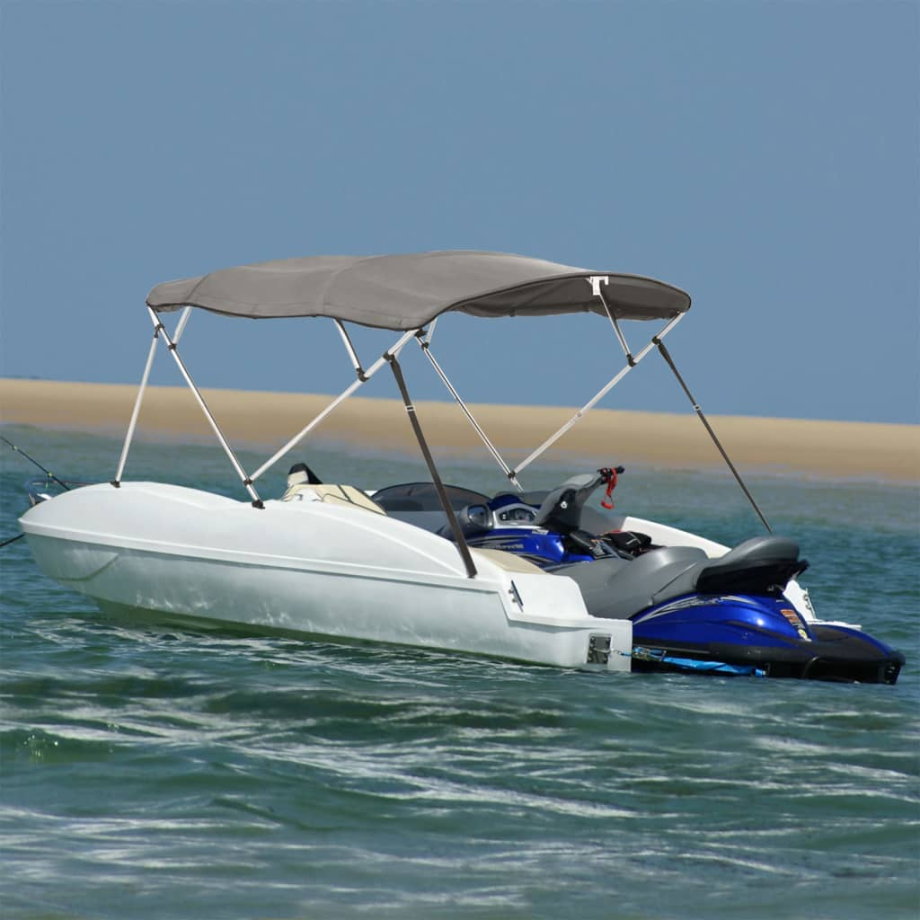 VidaXL Bimini-Top 4 Bögen mit Seitenwänden 243x(200-213)x137 cm