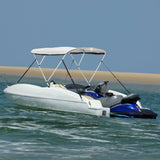 Vidaxx Bimini-Top 3 Bögen mit Netzseitenwänden 183x(185-198)x137 cm